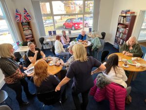 The group chatting at the Thanet Female Veterans Group