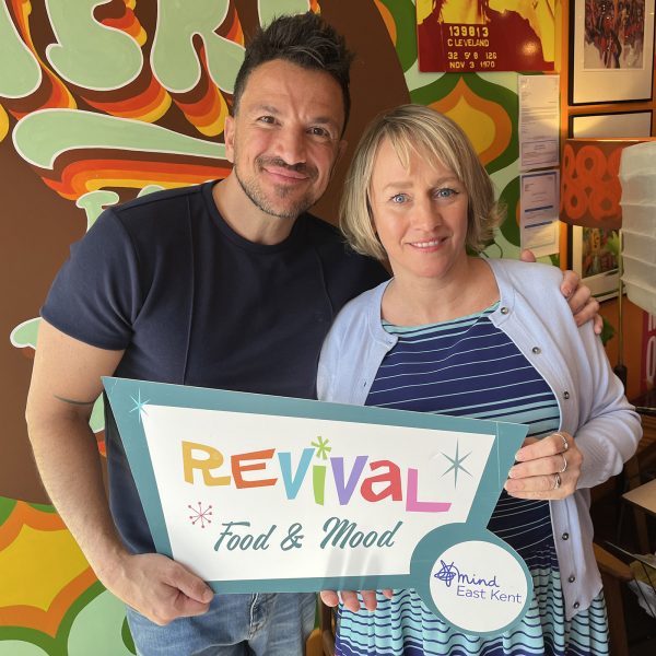 Peter Andre with Revival Food & Mood Executive Director Deborah Haylett