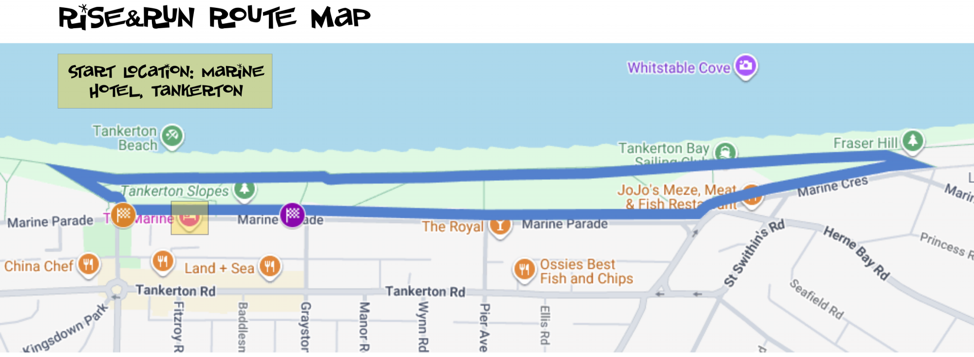 Rise and Run route map